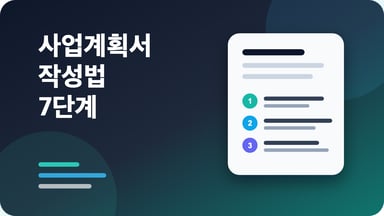 사업계획서 작성법: 7단계 실전 가이드 대표 이미지